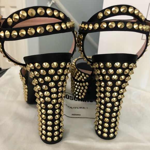 Moschino studded platform heels size 39 - Picture 3 of 5
